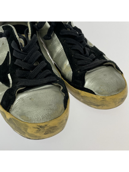 GOLDEN GOOSE スニーカー SUPER STAR サイズ41 黒/銀