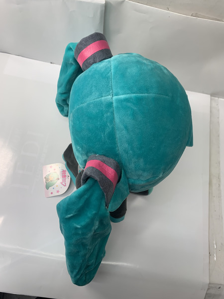 初音ミク メガジャンボふわふわぬいぐるみ タグ付き ボーカロイド