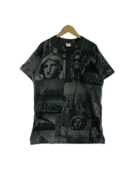 OLD・VINTAGE FRUIT OF THE LOOM/USA製/全面プリント/自由ノ女神[値下]