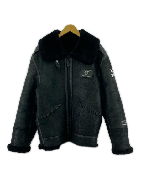 WTAPS ジャケット 00AW 初期 名作 B-3 クロスボーン BLK