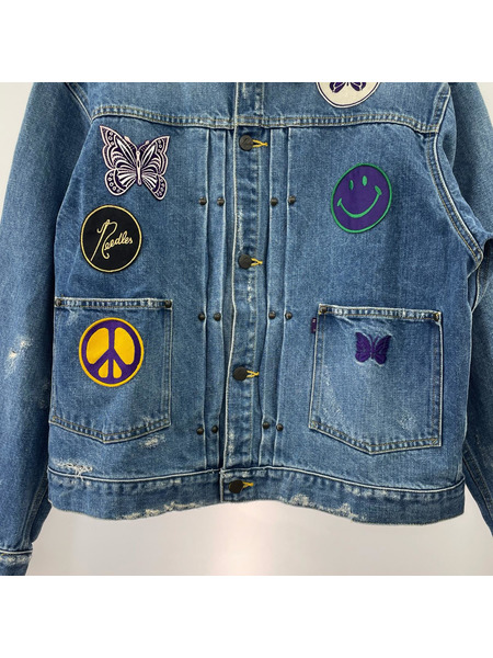 Needles デニムジャケット Assorted Patches Jean Jacket S KP137