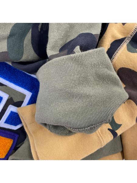A BATHING APE 1ST CAMO SEPARATE SHARK FULL ZIP HOODIE