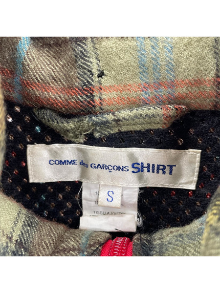 COMME des GARCONS SHIRT 05AW チェックデザイン ウールブルゾン S