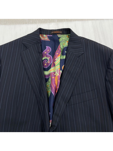 ETRO ジャケット ストライプ ネイビー系