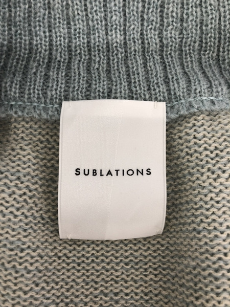 SUBLATIONS LOW SILHOUETTE MOHAIR CARDIGAN 2 ライトブルー[値下]