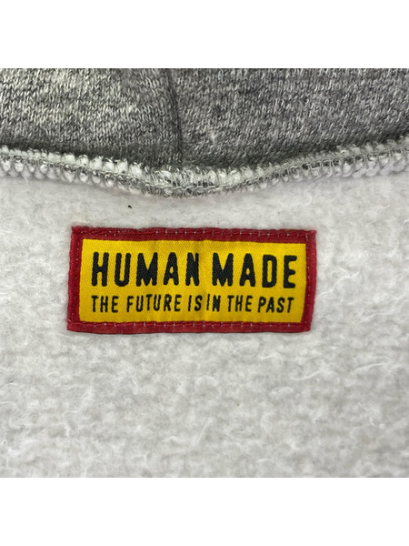 HUMAN MADE パーカー(ジップアップ) Zip-Up Hoodie 25AW グレー
