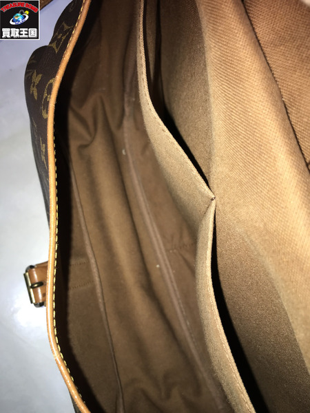 LV/ソミュール35 旧型/モノグラム ストラップ劣化　M42254