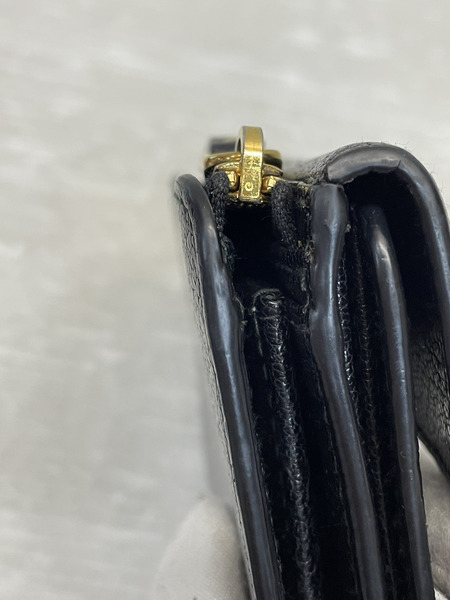 miumiu マドラス 2つ折りコンパクトウォレット 黒