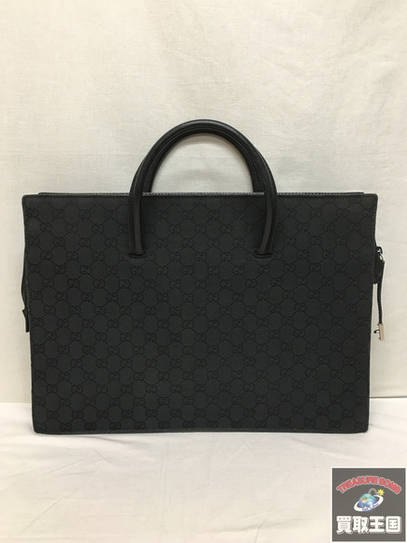 GUCCI GGキャンバス ビジネスバッグ GUCCI グッチ GGキャンバス レザー ビジネスバッグ ブリーフ