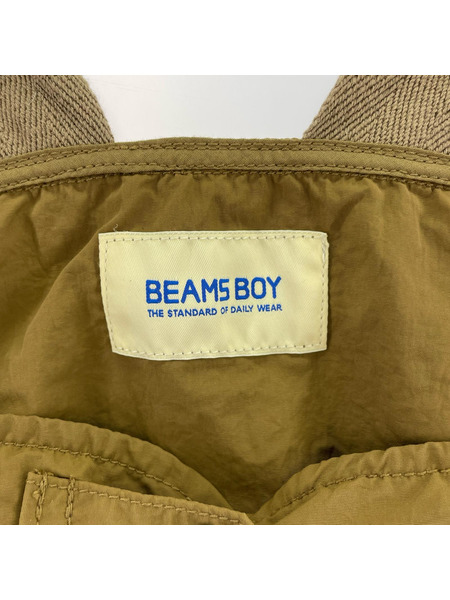 BEAMS BOY ジレ・ベスト 24SS ナイロン ハンティングベスト ブラウン