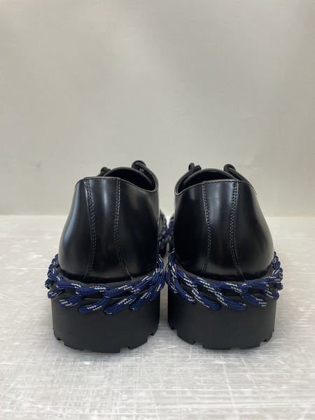 BALENCIAGA Derby Rope Lace Leather Shoes ロープダービー レザーシューズ 44 ブラック[値下]
