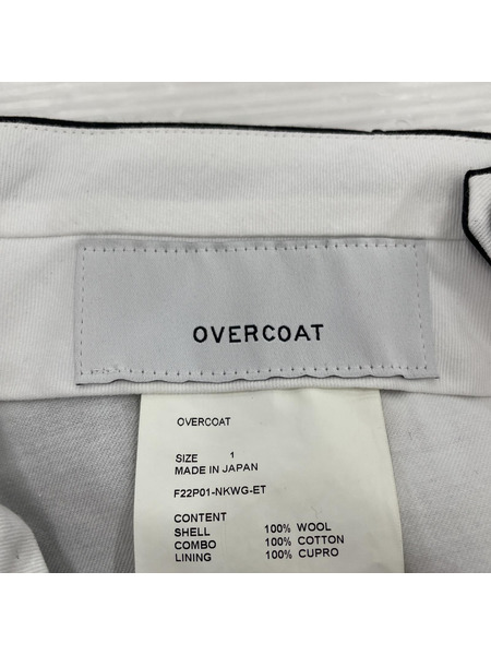 OVERCOAT パンツ ウールトラウザーパンツ 1 ブラック