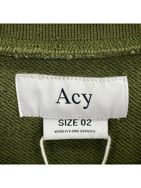 スウェット・トレーナー Acy GARMENT DYE CREW NECK SWEAT[値下]