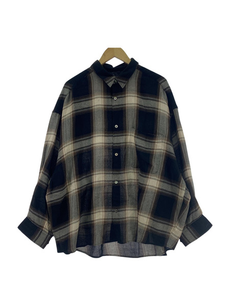 graphpaper CHECK REGULAR COLLAR BIG SLEEVE SHIRT
