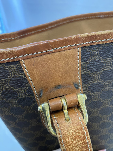 セリーヌ　CELINE マカダム/ブラウン/トートバック