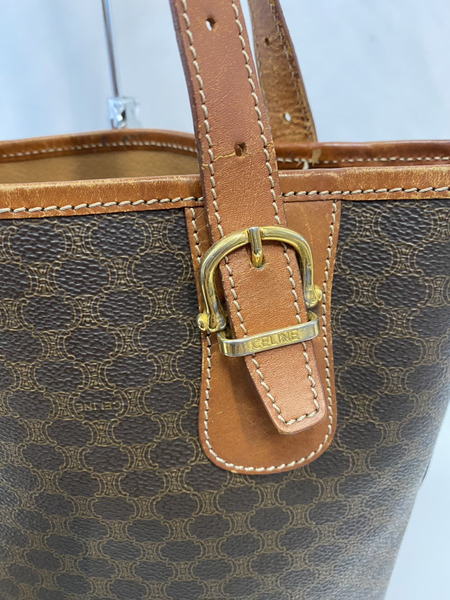 セリーヌ　CELINE マカダム/ブラウン/トートバック