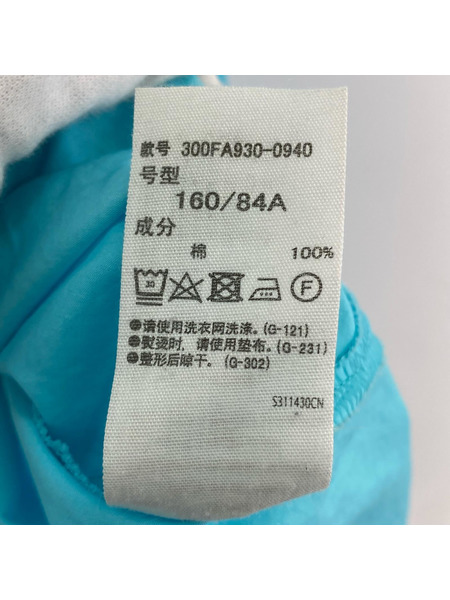 ENFOLD 長袖シャツ CO BROAD 3D SLEEVE SHIRT ブルー（38）
