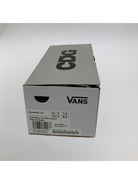 VANS VAULT COMME des GARCONS CDG オーセンティック (25) 白/黒[値下]