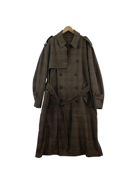 魅力的な価格 stein 21AW オーバーサイズトレンチコート S ブラウン｜商品番号 Jacket Outer