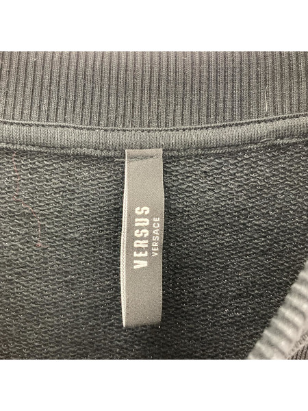 GIANNI VERSACE スウェット・トレーナー VERSUS VERSACE/肩シースルー/BLK
