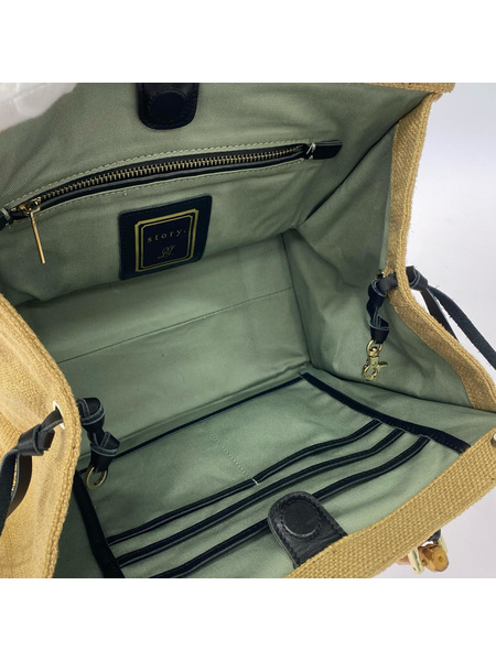 story. ハンドバッグ ラフィアバンブ ハンドバック