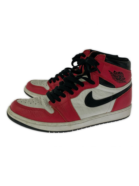 NIKE スニーカー AIR JORDAN 1 RETRO HIGH OG 赤黒白 28㎝