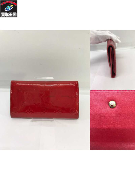 LV 長財布 ヴェルニ　赤　ポルトトレゾール インターナショナル