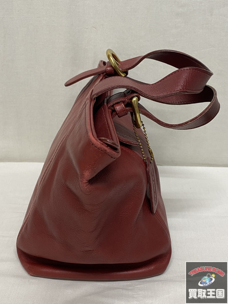 COACH　ハンドバッグ レザーハンドバッグ レッド