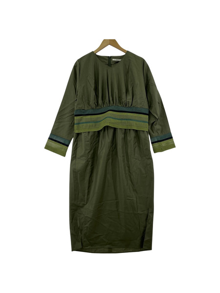 長袖ワンピース NAVY .WO カーキ