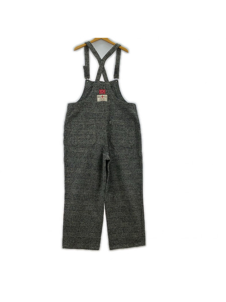 EVISU オーバーオール・ツナギ EVISU Tweed ネップツイードオーバーオール 36 GRY
