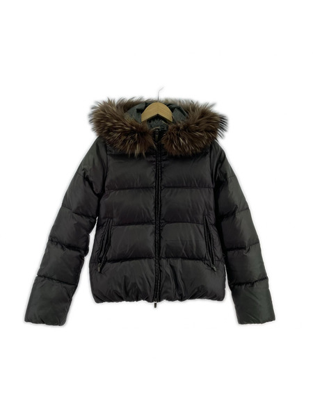 DUVETICA ダウンジャケット ファーフードダウンジャケット 紫[値下]