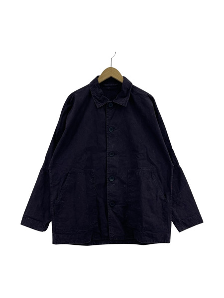 COOTIE Productions ネイビーカバーオール　ネイビージャケット CORDUROY COLLAR WASHED COVERALL JACKET /コーデュロイ カラー