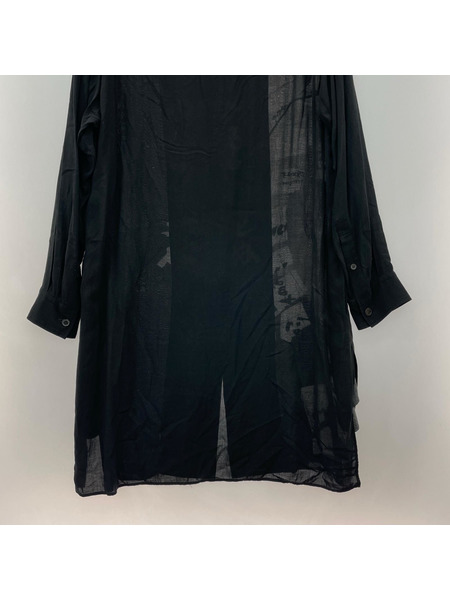 Yohji Yamamoto POUR HOMME 19SS 全部ヤッテ死ネブラウス 2 ブラック