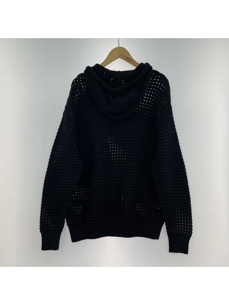 ZARA メッシュニット フーディー Ｍ[値下]