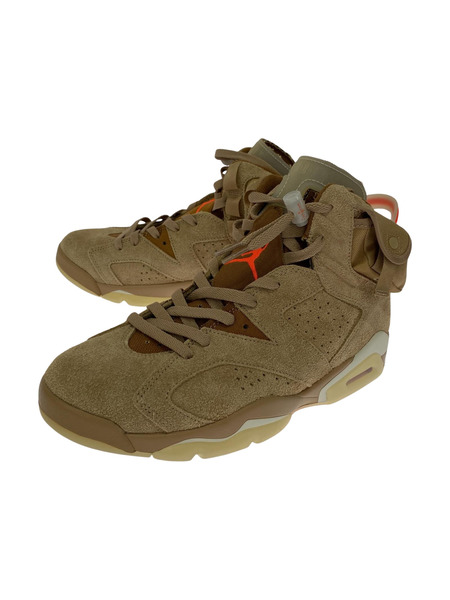 NIKE スニーカー ×Travis Scott AIR JORDAN 6 British Khaki