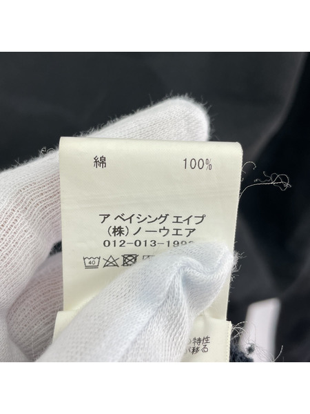 A BATHING APE パーカー(ジップアップ) SHARK PARKA 黒 M