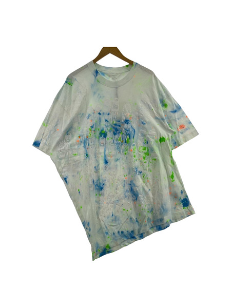 BASEMARK×Simeon Farrar アシンメトリービッグTee L ホワイト 22BF15[値下]