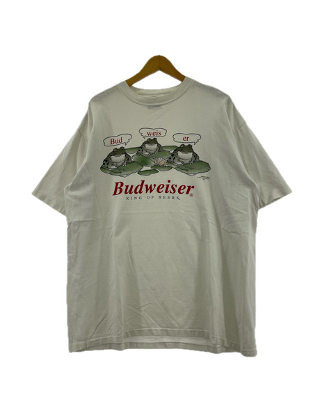 OLD・VINTAGE 半袖Tシャツ・カットソー 90s Budwiser flog Print Tee WHT XL