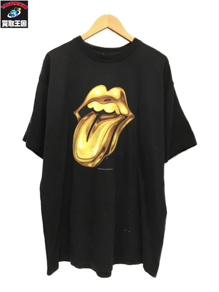 90s THE ROLLING STONES BRIDGE TO BABYLON 97 ツアーTシャツ(XL) ゴールドタン