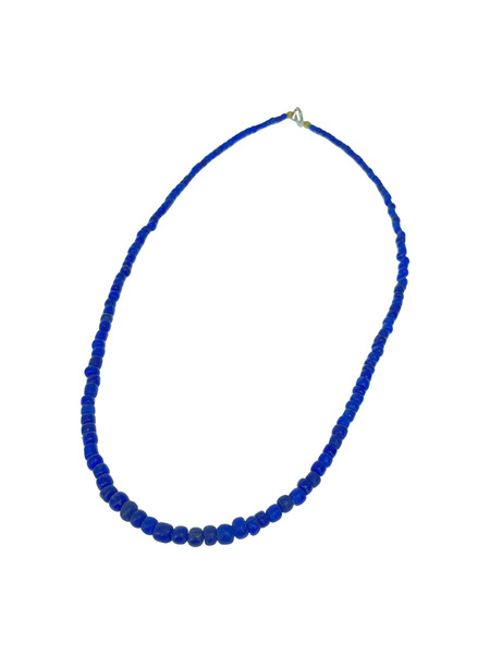 OLD・VINTAGE ネックレス アンティークビーズネックレス コバルトブルー 60cm[値下]
