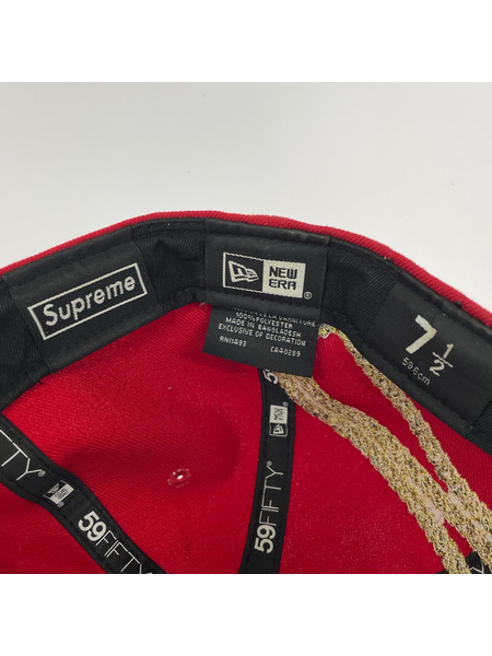 Supreme キャップ ×NEW ERA 23AW Jesus Piece S Logo RED