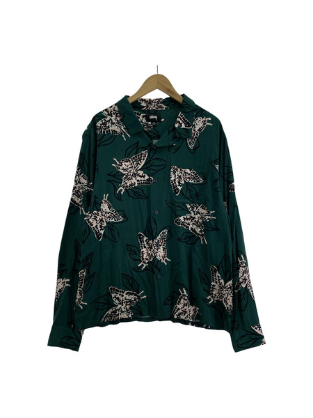 STUSSY 長袖シャツ バタフライ レーヨン XL[値下]