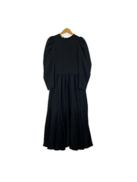 STELLA McCARTNEY 長袖ワンピース 総柄ドレス 黒