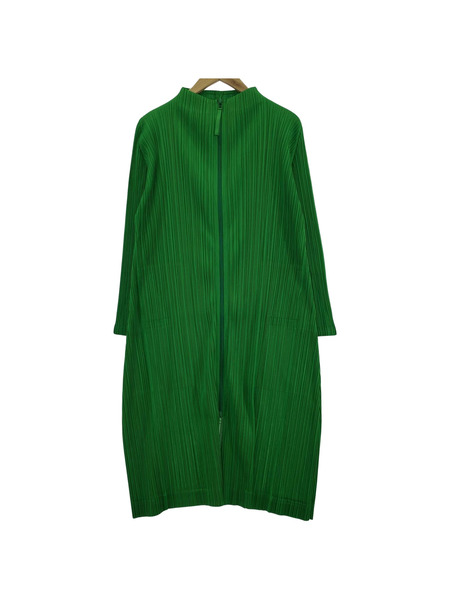 PLEATS PLEASE ZIPコート 3 グリーン[値下]｜商品番号