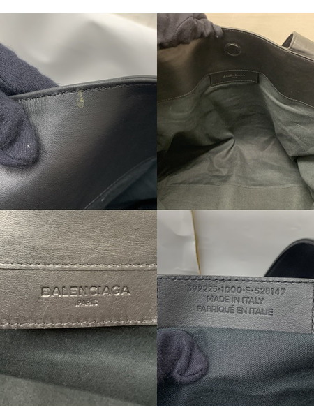 BALENCIAGA レザー トートバッグ BLK 本体のみ ダメージあり バレンシアガ レザーバッグ 
