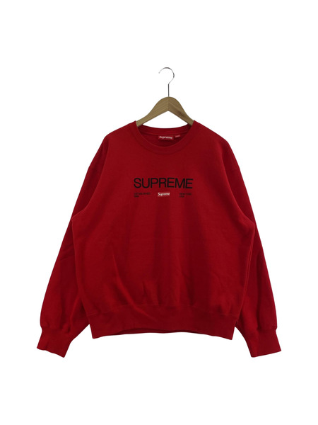 Supreme Established Crewneck RED (M)[値下]