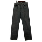 Levi's デニム・ジーンズ 90s USA製 501 先染メブラック デニムパンツ (32×32)