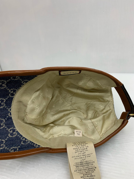 GUCCI グッチ ベースボールキャップ 656206 4HAC3 メンズ デニム GGロゴ 帽子 4264※ﾂﾊﾞ裏ｼﾐあり