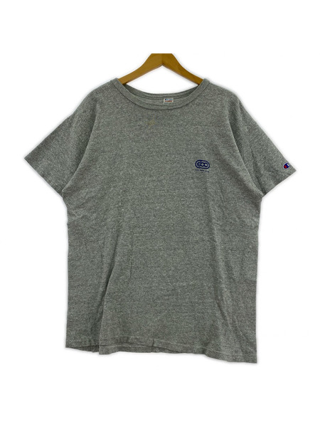 Champion 半袖Tシャツ・カットソー プリントトリコ 杢グレー XL
