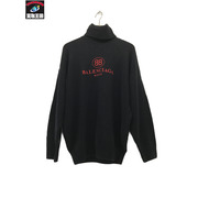 BALENCIAGA メンズラグ衣料 BBロゴ　タートルネックニット